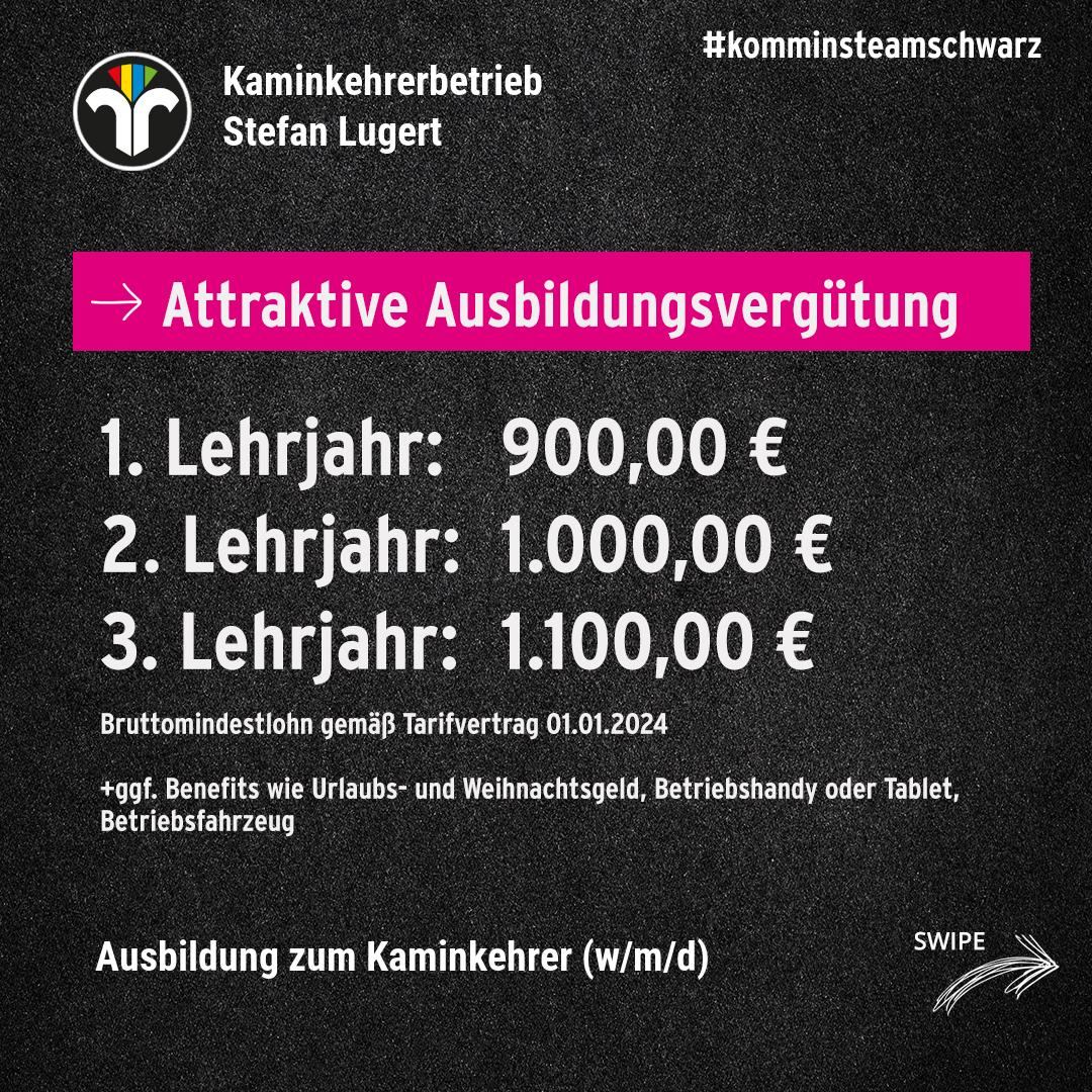 Ausbildungsvergütung Kaminkehrer